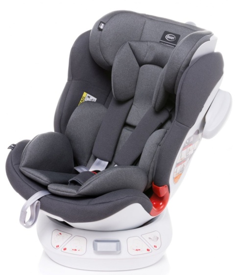 Space-fix fotelik isofix 4baby top tether 0-36kg Siedzisko 360 stopni - RED