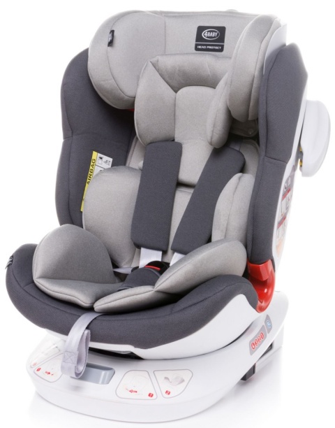Space-fix fotelik isofix 4baby top tether 0-36kg Siedzisko 360 stopni - RED