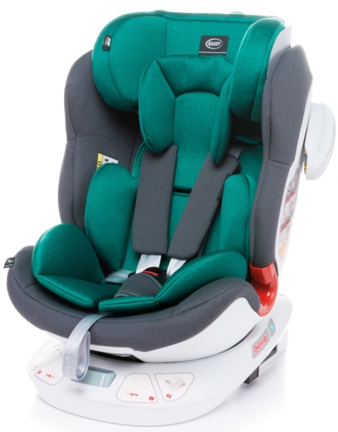 Space-fix fotelik isofix 4baby top tether 0-36kg Siedzisko 360 stopni - RED