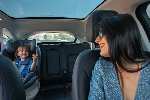 Space-fix fotelik isofix top tether 0-36kg 4baby Siedzisko 360 stopni - TURKUS