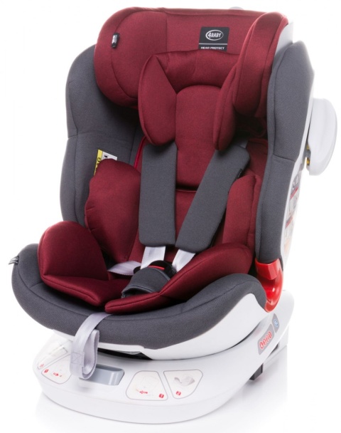 Space-fix fotelik isofix top tether 0-36kg 4baby Siedzisko 360 stopni - TURKUS