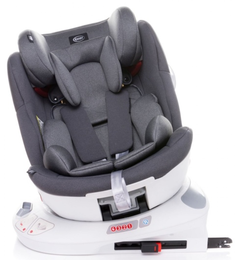 Space-fix fotelik isofix top tether 0-36kg 4baby Siedzisko 360 stopni - TURKUS