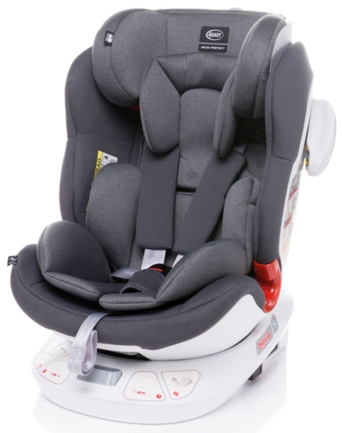 Space-fix fotelik isofix top tether 0-36kg 4baby Siedzisko 360 stopni - TURKUS