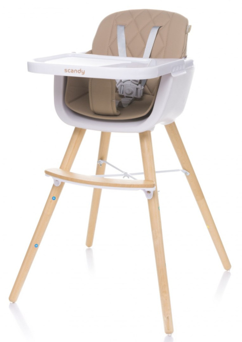 SCANDY 4Baby krzesełko do karmienia - BLACK