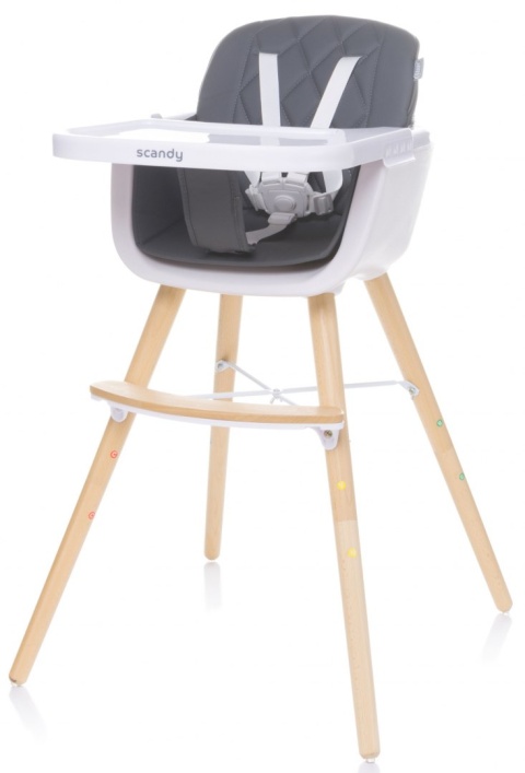 SCANDY 4Baby krzesełko do karmienia - BLACK