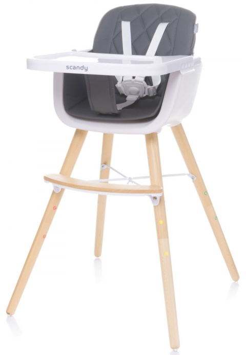 SCANDY 4Baby krzesełko do karmienia - BLACK