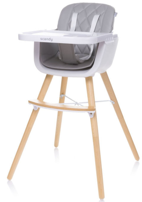 SCANDY 4Baby krzesełko do karmienia - BLACK