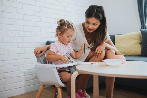 SCANDY 4Baby krzesełko do karmienia - LIGHT GREY