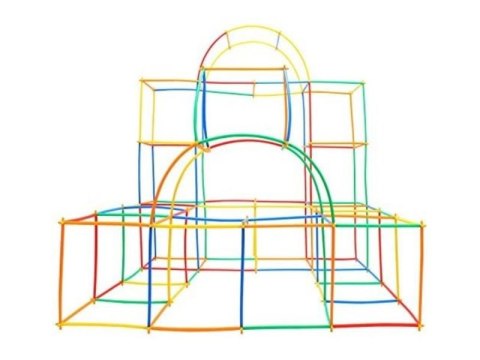 Słomki Konstrukcyjne, Klocki, Patyczki ok. 1000 Sztuk Kuferek