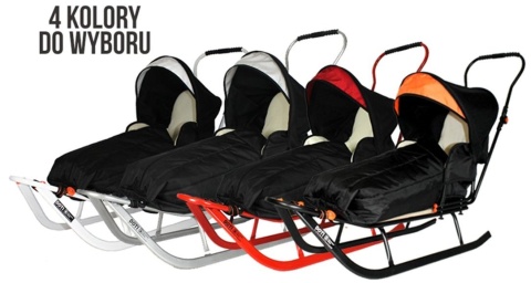 SANKI DZIECIĘCE DOTI Dynamic Baby z pchaczem, oparciem , śpiworem i budką