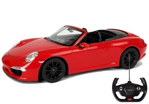 Auto R/C Porsche 911 Carrera S Rastar 1:12 Czerwone na pilota