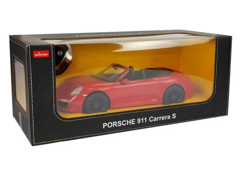 Auto R/C Porsche 911 Carrera S Rastar 1:12 Czerwone na pilota