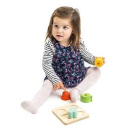 Drewniana zabawka sensoryczna - Ogród - kształty i dźwięki, Tender Leaf Toys