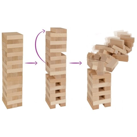 EICHHORN Gra Chwiejąca Wieża Jenga Klocki Drewniane