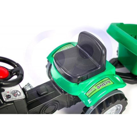 WOOPIE Traktor na Pedały Farmer GoTrac MAXI z Przyczepą Ciche Koła