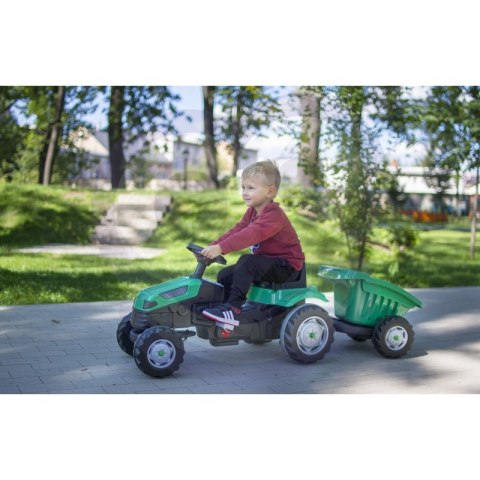 WOOPIE Traktor na Pedały Farmer GoTrac MAXI z Przyczepą Ciche Koła