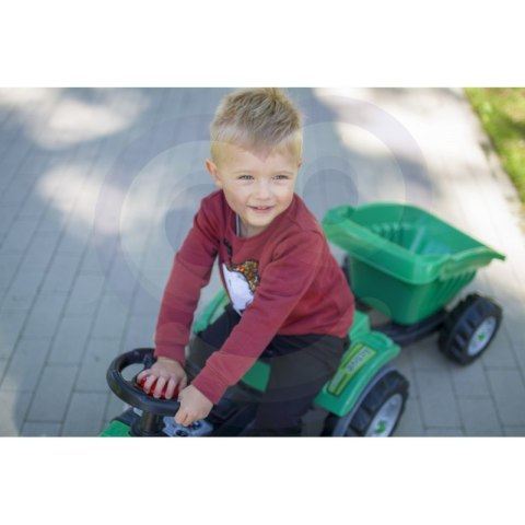 WOOPIE Traktor na Pedały Farmer GoTrac MAXI z Przyczepą Ciche Koła