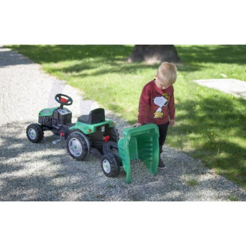 WOOPIE Traktor na Pedały Farmer GoTrac MAXI z Przyczepą Ciche Koła