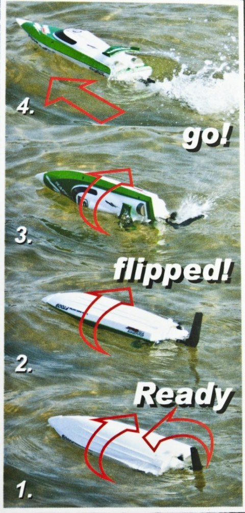 Łódź zdalnie sterowana na pilota RC FT009 zielona