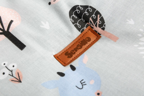 SENSILLO KOSZ NA ZABAWKI MEDIUM 35X47 CM JELONKI SZARE