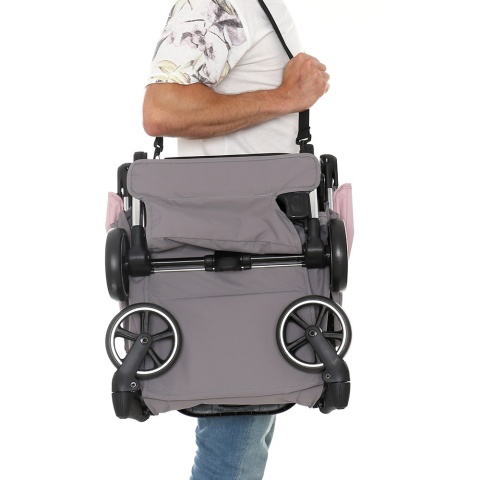 TULIPO Coto Baby lekki wózek spacerowy waga 7,3 kg - 10 Pink