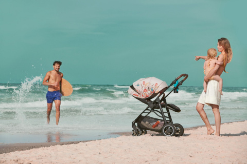 ALL ROAD FREEDOM Kinderkraft wózek spacerowy, duże koła, amortyzacja, wodoodporna budka