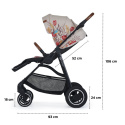 EVOLUTION COCOON 3w1 FREEDOM Kinderkraft wózek wielofunkcyjny z fotelikiem 0-13 kg