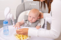 INDIGO Caretero 2w1 krzesełko do karmienia i huśtawka dla niemowląt - Light grey