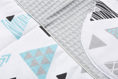 SENSILLO ORGANIZER TORBA NA ŁÓŻKO – WAFEL TRÓJKATY TURKUSOWE