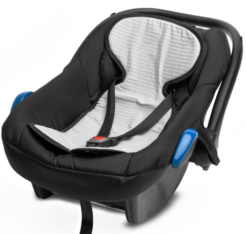 Uniwersalna wkładka do fotelika nosidełka Sensillo WAFEL - CZARNY KWIATY