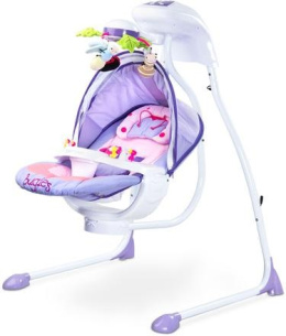 Caretero HUŚTAWKA BUGIES purple dla niemowląt