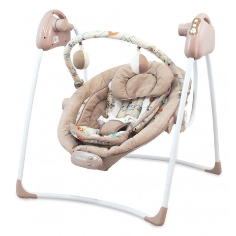 Huśtawka Baby Mix SW108 regulacja prędkości bujania , regulacja odchylenia, dziwięki