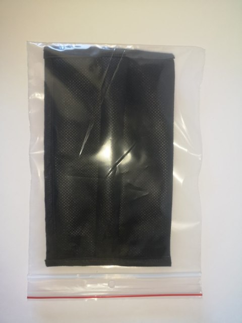 Maseczka ochronna Roma bis czarna z czarną gumką