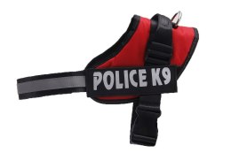 Szelki dla psa mocne S 50-60cm Police K9 czerwone