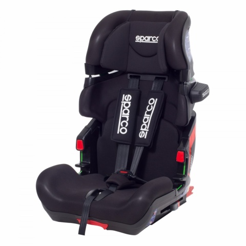 SK800i SPARCO 9-36kg ISOFIX fotelik samochodowy od 9 miesięcy do około 12 lat - Black