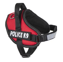 Szelki dla psa mocne M 55-66cm Police K9 czerwone