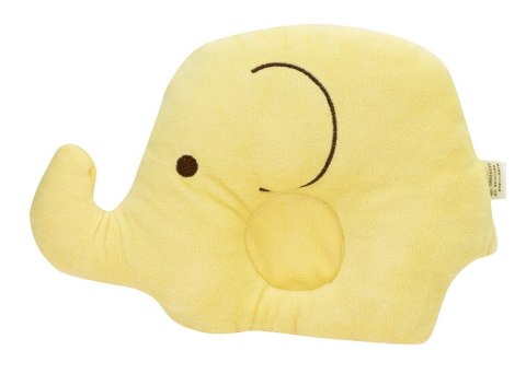 Poduszka dla niemowląt słoń 18,5cm x 25cm żółta