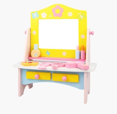 Drewniana toaletka dla dziewczynki