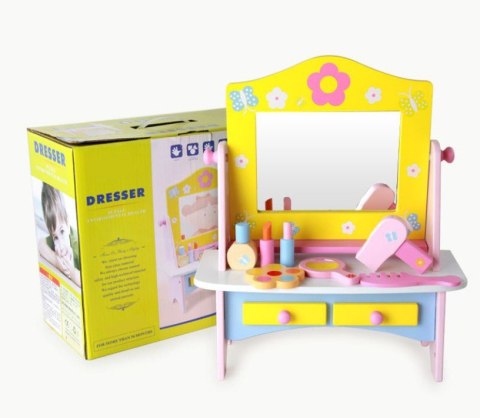 Drewniana toaletka dla dziewczynki