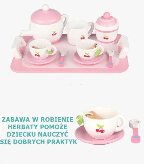 Drewniany zestaw Herbatka