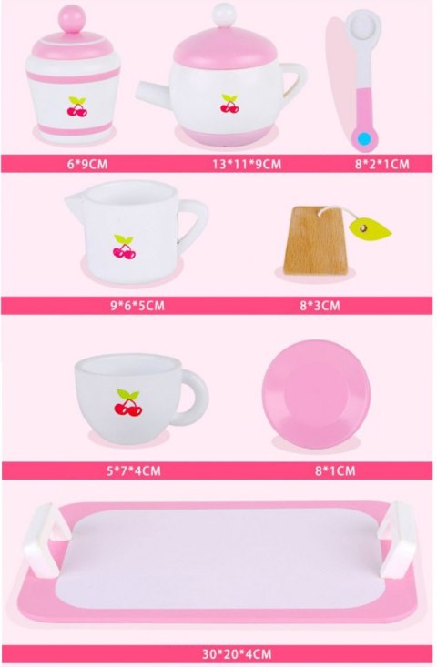 Drewniany zestaw Herbatka