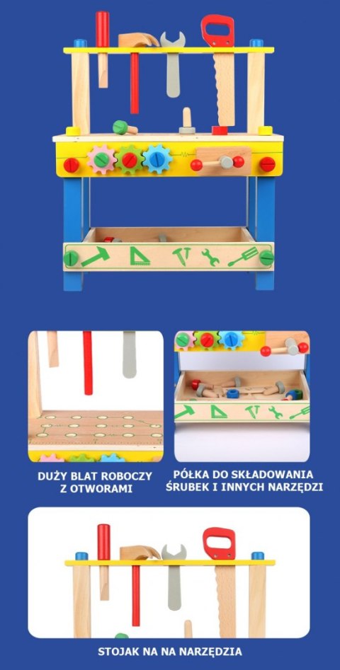 Duży drewniany warsztat