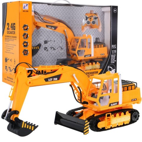 Koparka 1:16 R/C Z Dymem 2,4G