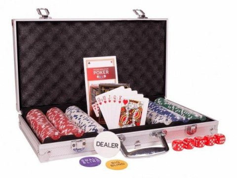 Zestaw do Pokera Texas Hold'em Poker w walizce