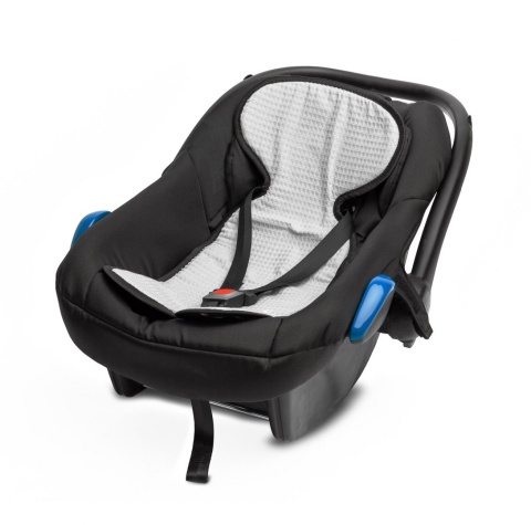 Uniwersalna wkładka do fotelika nosidełka Sensillo WAFEL - CZARNY KWIATY