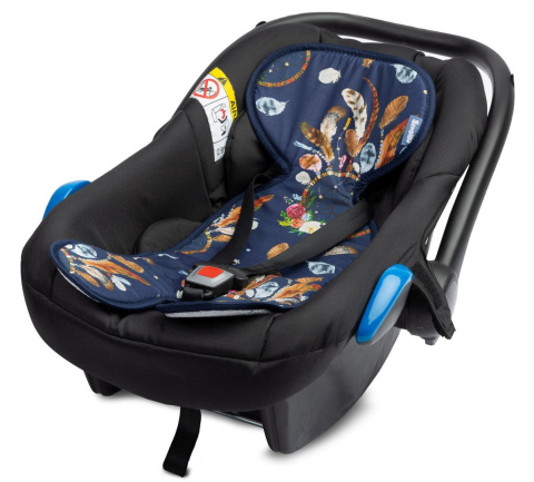 Uniwersalna wkładka do fotelika nosidełka Sensillo WAFEL - GRANATOWE ŁAPACZE SNÓW