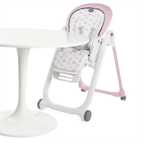 POLLY PROGRES5 5w1 Chicco Krzesełko do karmienia 0m+ - PINK