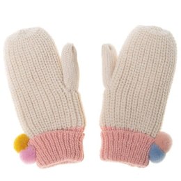 Rockahula Kids rękawiczki zimowe dla dziewczynki Dreamy Rainbow Knit Bobble wiek 7-10 lat