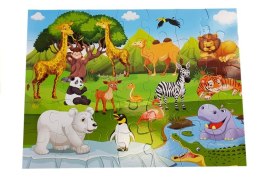 Zestaw Puzzle Zwierzęta w Zoo 35el