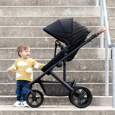 HAUCK PACIFIC 3 SHOP N DRIVE 3w1 Wózek wielofunkcyjny z fotelikiem Zero Plus 0+ CAVIAR